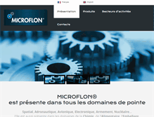 Tablet Screenshot of microflon.com